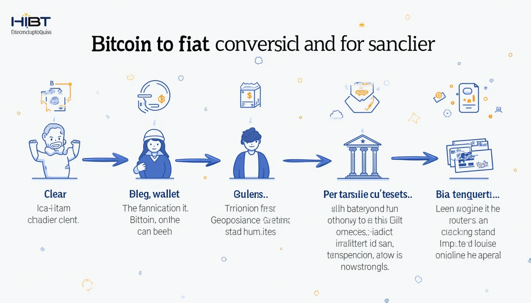 Bitcoin to fiat conversion HIBT process
