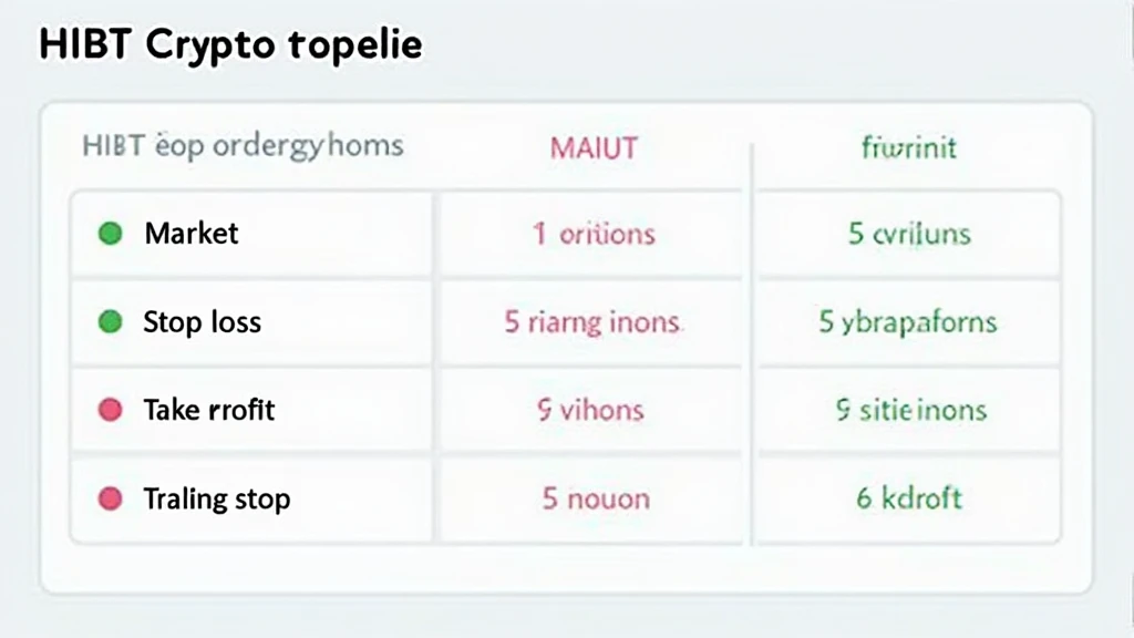 HIBT crypto order types